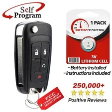 For 2010 2011 2012 2013 2014 2015 2016 2017 Chevrolet Equinox Flip Key Remote