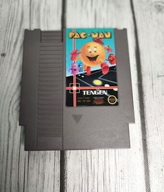 Pac-Man Nintendo NES Game Tengen 1984 Complete in Box w/ Poster Manual Sleeve