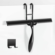 12-Inch Shower Squeegee Set with Door Hook Ideal for Shower Doors and Windows