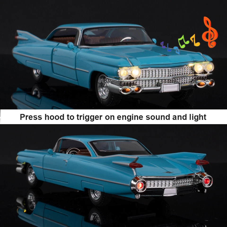 1:32 Diecast Vehicle Model Car Toy for Cadillac Eldorado Biarritz Series 62 - Image 3 of 4