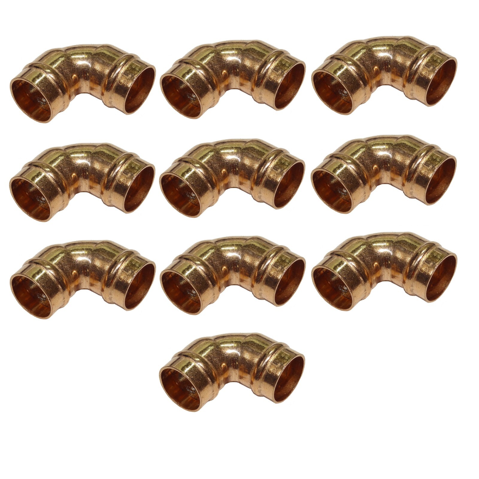 15mm Solder Ring Elbows 90 Degree Pre Soldered Capillary Copper Pipe