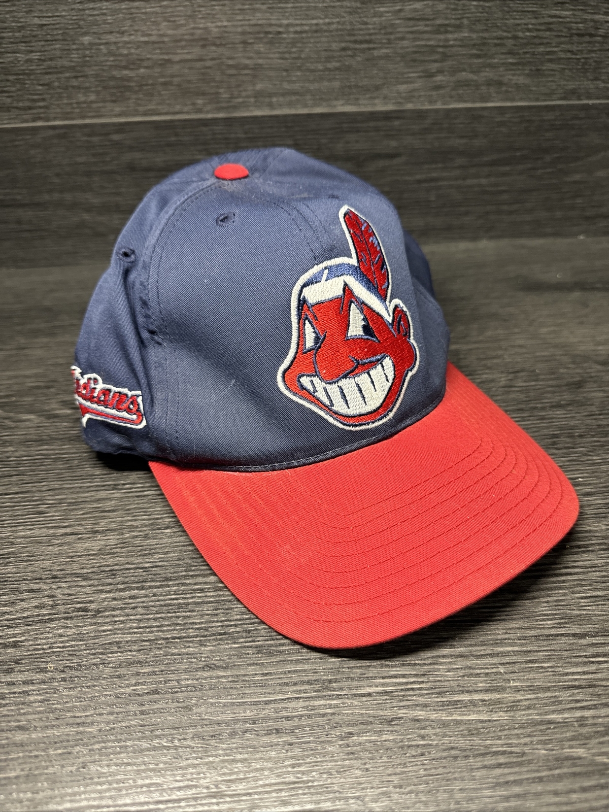 Vintage Cleveland Indian Snapback Hat - Gem
