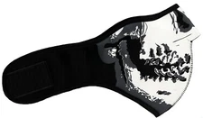 Motorcycle Skull Mask Rider Neoprene Reversible Skull Ski Half Face Biker Mask