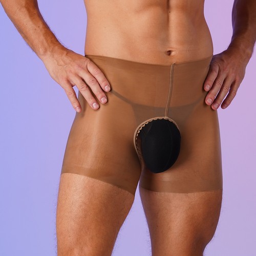 Boxer homme transparent slip nylon sans entrejambe culotte sous vêtement de nuit - Photo 93 sur 123