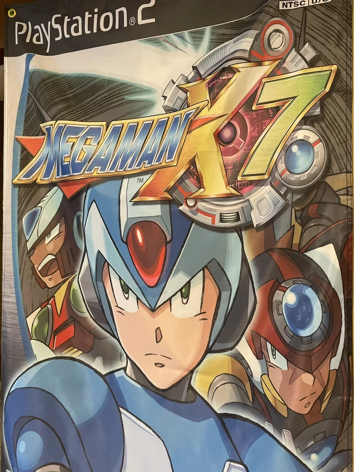 Póster de bandera PS2 Mega Man X7 5' / Sony PlayStation 2 Capcom Foto 3 de 3