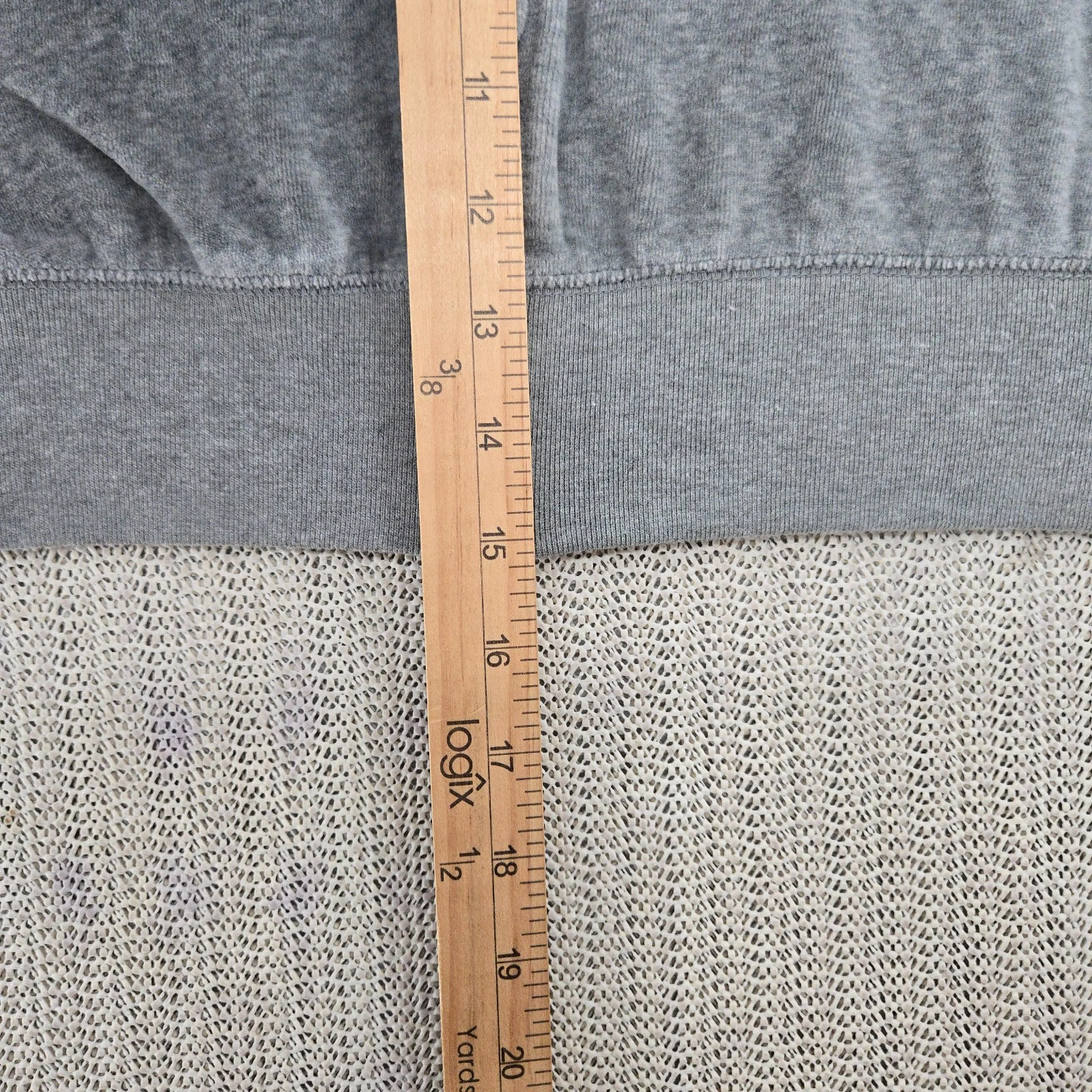 UNDERCOVER Victorias Secret Felpa Rosa con Cappuccio Donna Grande Grigio Cane Oversize Full Zip Cropped