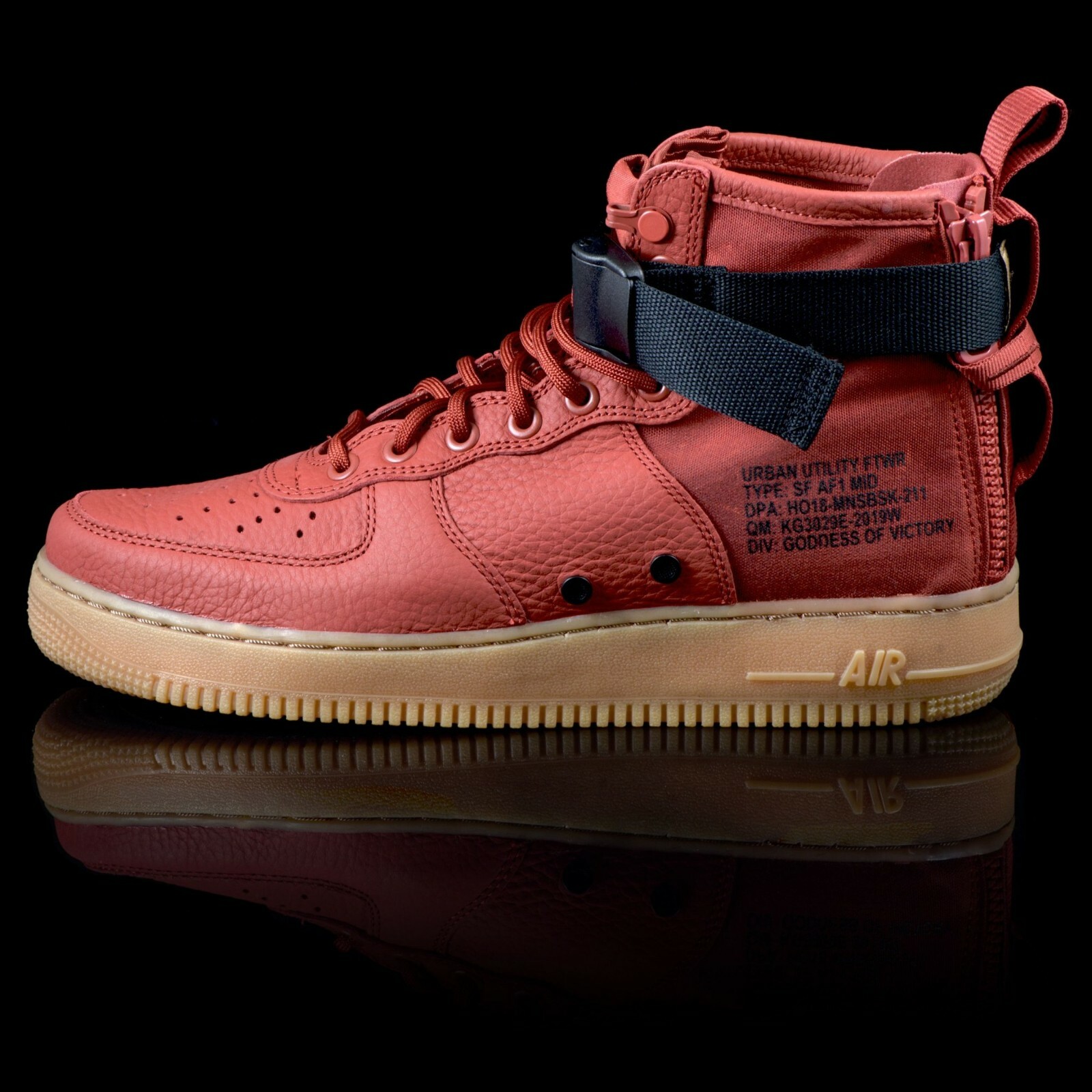 nike sf air force 1 mid dune red