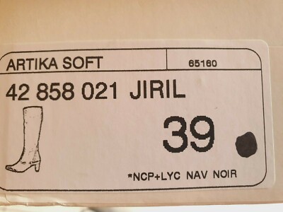 Bottines Noires En Cuir Souple Artika Jiril – Taille 39 Femme – Neuves En Boîte D'origine