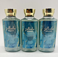 3 BATH  BODY WORKS SALTWATER BREEZE SHOWER GEL 10oz NEW