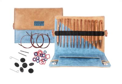 Ginger 6'' Interchangeable Afghan/Tunisian Crochet Hook Set KnitPro