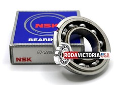 NSK JAPAN 60/28 D NR BALL BEARING, RUBBER SEALED ONE SIDE 28x52x12mm