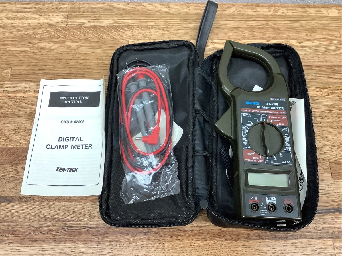 DT266 Digital Clamp Meter 500V Insulation Tester Unit, multimètre