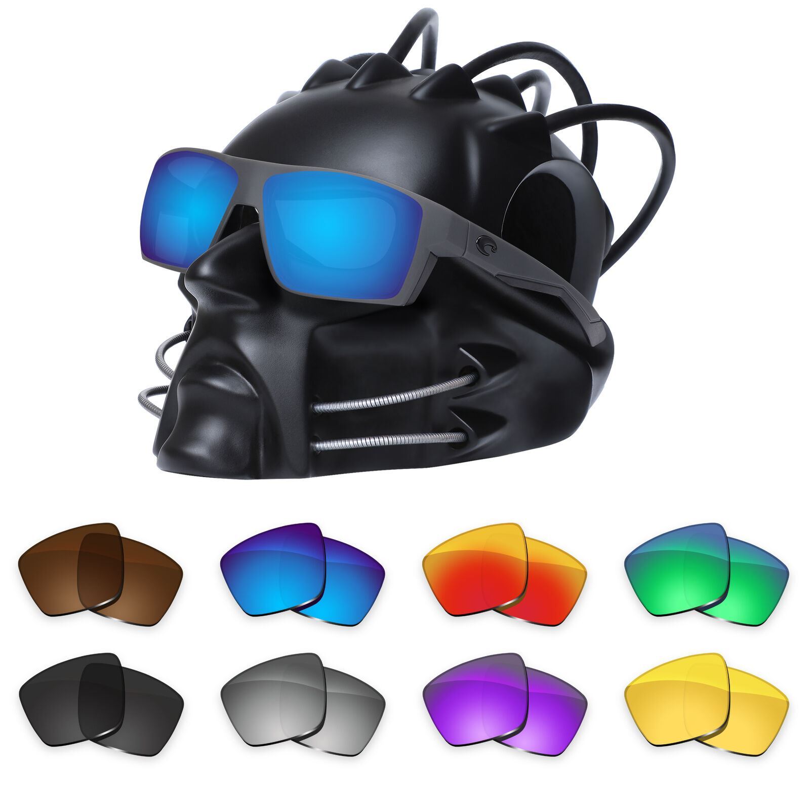 KEYTO Polarized Lenses Replacements forCosta Del Mar Bloke Sunglasses