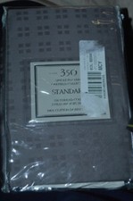 Fine Linen- 350TC Two Standard Pillowcases Grey NIP