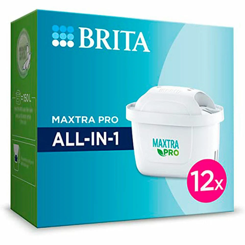 BRITA MAXTRA PRO All-In-1 Cartuccia per Caraffa Filtrante - Bianca (Confezione da 12)