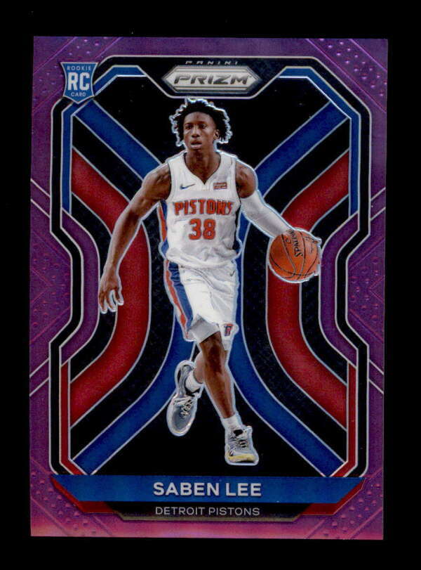 SABEN LEE 2020/21 PANINI PRIZM #261 ROOKIE PURPLE PRIZMS RC #16/99 BF4512