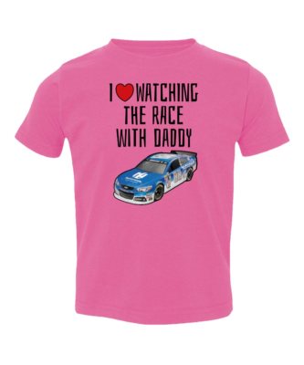 Nascar Dale Earnhardt Jr Love Race With Daddy Kids Toddler T-Shirt