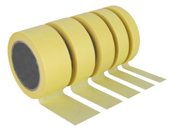 Abklebeband 60 °C 18 Mm X 45 M | Klebeband Malerkrepp Abdeckband Kreppband-image