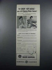 1949 G.E. Automatic Electric Water Heaters Ad