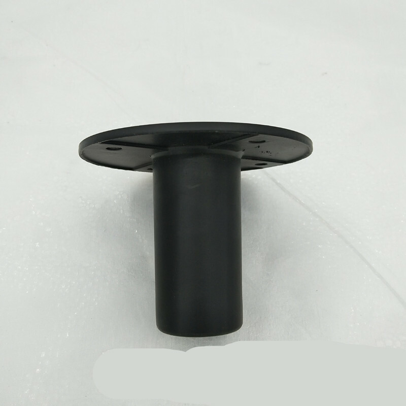 84mm Height Metal Black Circle Speaker Stand Top Hat Pole Mounting