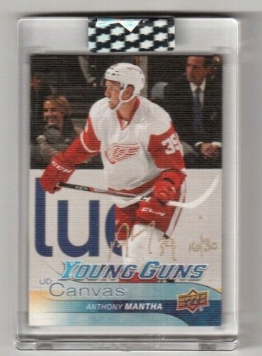 2019-20 UD Hockey Buybacks Gold 16/30 Young Guns Canvas Anthony Mantha Red Wings - Picture 1 of 2