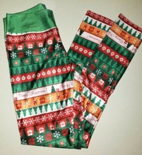 womens NEW CHRISTMAS LEGGINGS one size see measurements TREES STOCKINGS PACKAGES