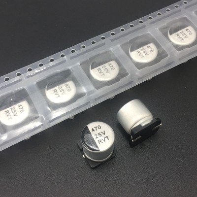 5pcs 470uF 25V 10x10 25V470uF SMD Chip type Capacitor