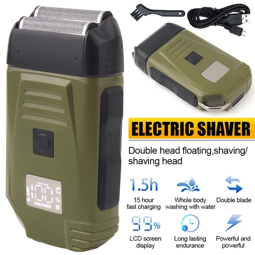 USB Rechargeable Foil Shaver Electric Cordless Wet/Dry Shaver Razor for Men New - Picture 1 of 13