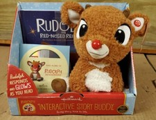 Rare Hallmark Rudolph The Red Nosed Reindeer Read Along Interactive Story Buddy