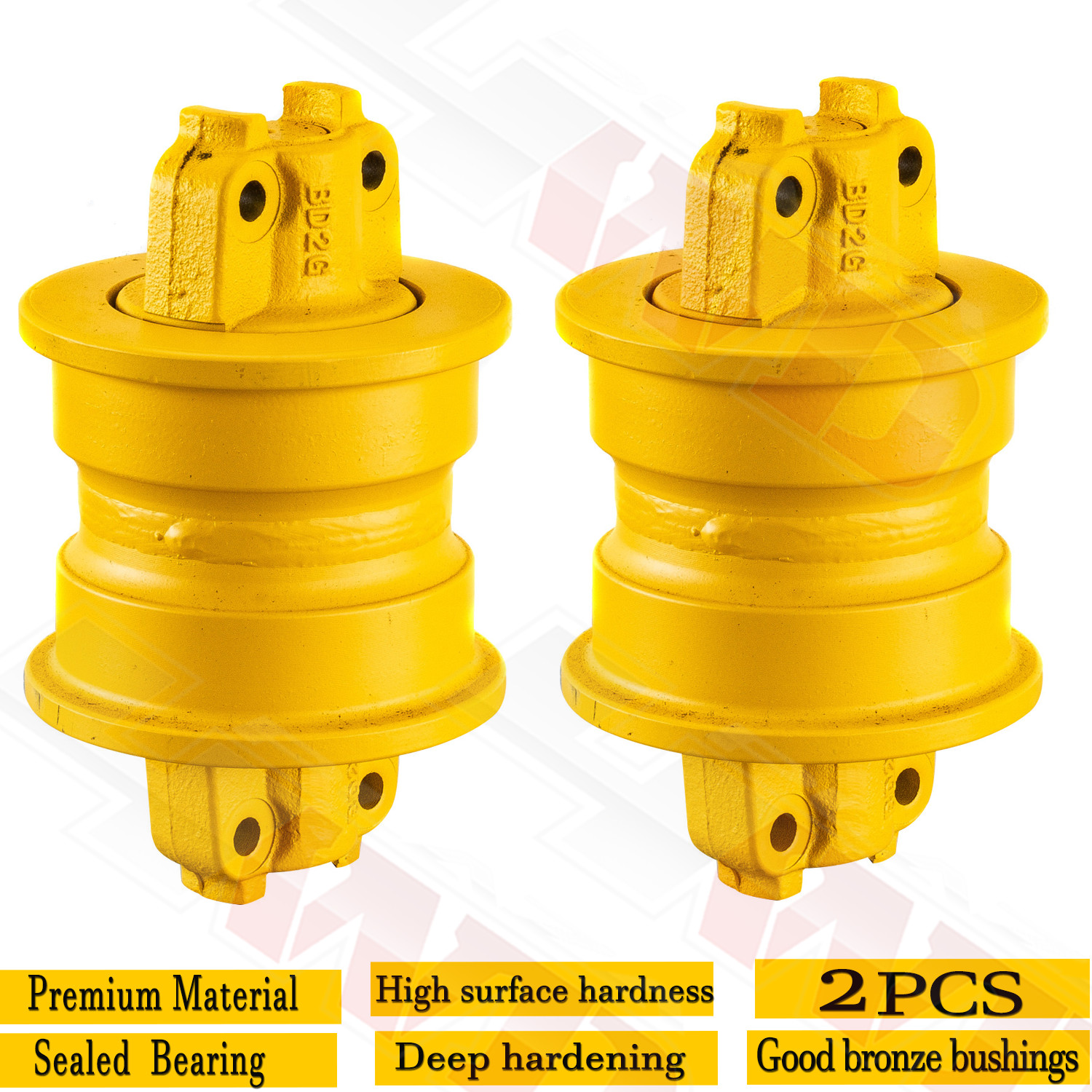 2pc Bottom Rollers Track Roller For Mitsubishi BD2F BD2G BD2H BD2J Heavy Duty