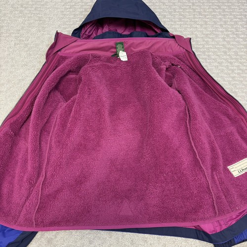 L.L. Bean Jacket 3-1 Adventure Seeker Girls Sz L 14-16 Full Zip Hooded Fleece - Picture 6 of 16