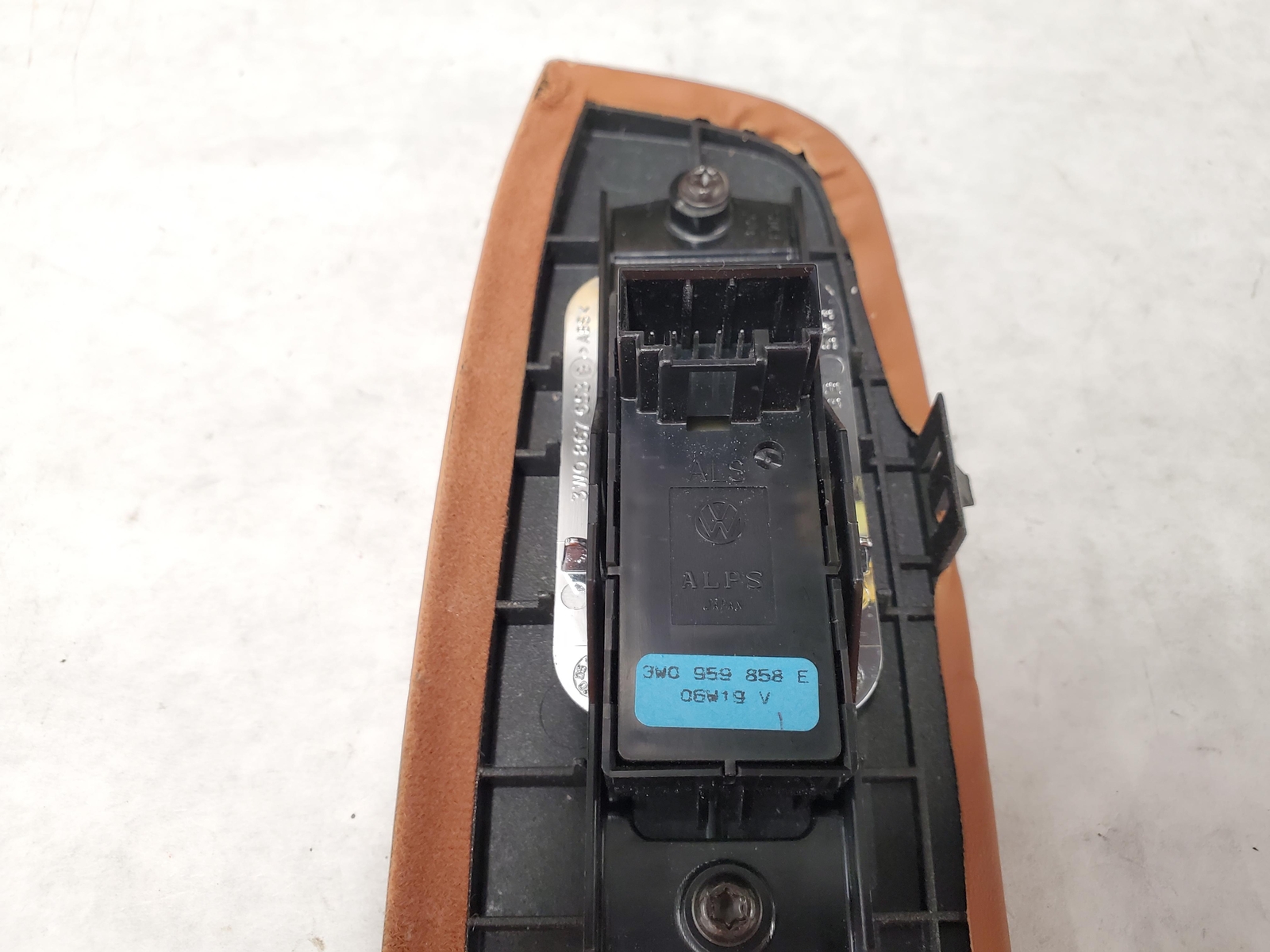 2007 Bentley Flying Spur Passenger Window Door Switch w/ Trim Panel (Saddle) OEM