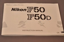 Nikon F50 F50D Instruction Manual, Original c1980s, Not a Copy 