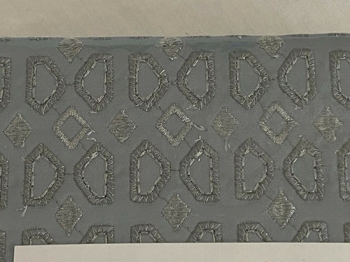 Hudson Park Collection Embroidered Tile EURO SHAM blue new #18744 - Picture 6 of 8