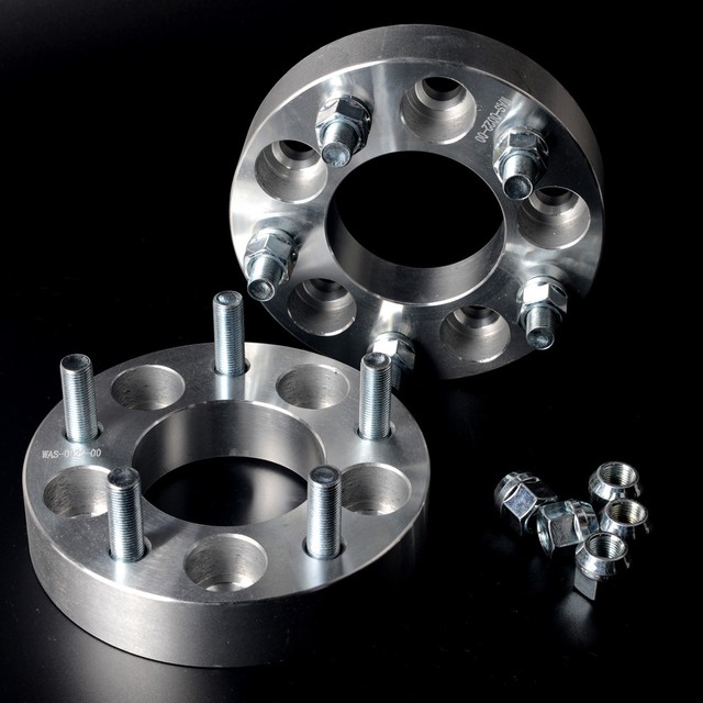 New 2PCS 1.25" Wheel Spacers 5X4.5 to 5X4.75 1/2"x20 Stud bib