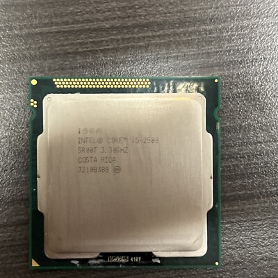 Intel Quad Core i5-2500 3.3GHz 6M 5GT/s LGA1155/Socket H2 CPU Processor SR00T *