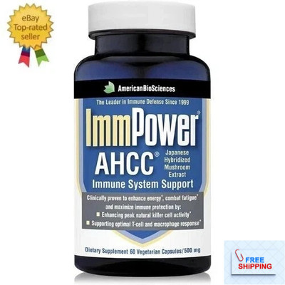 ImmPower, AHCC Mushroom Extract Immune System Support Supplement for Adults 60CT