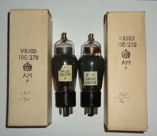 Genalex GEC 6K7 VR100 10E 278 Matched Pair NOS NIB