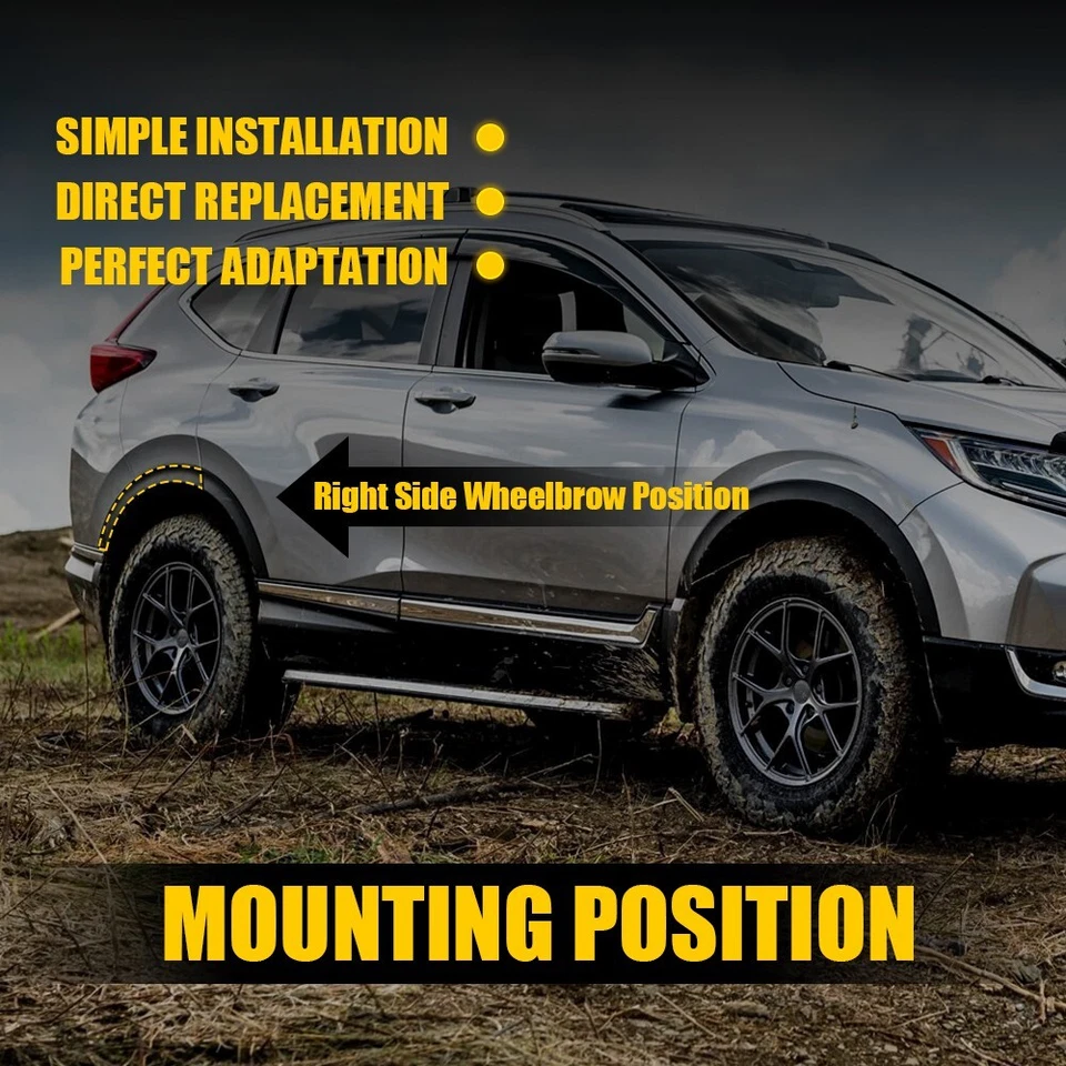 para Honda CR-V 2017 2018 2019 guardabarros trasero derecho moldura de apertura de rueda acampanada Foto 2 de 4