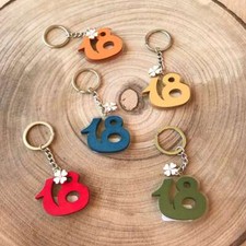 Bomboniera Portachiavi 18 Anni Quadrifoglio Stock 4 Pezzi