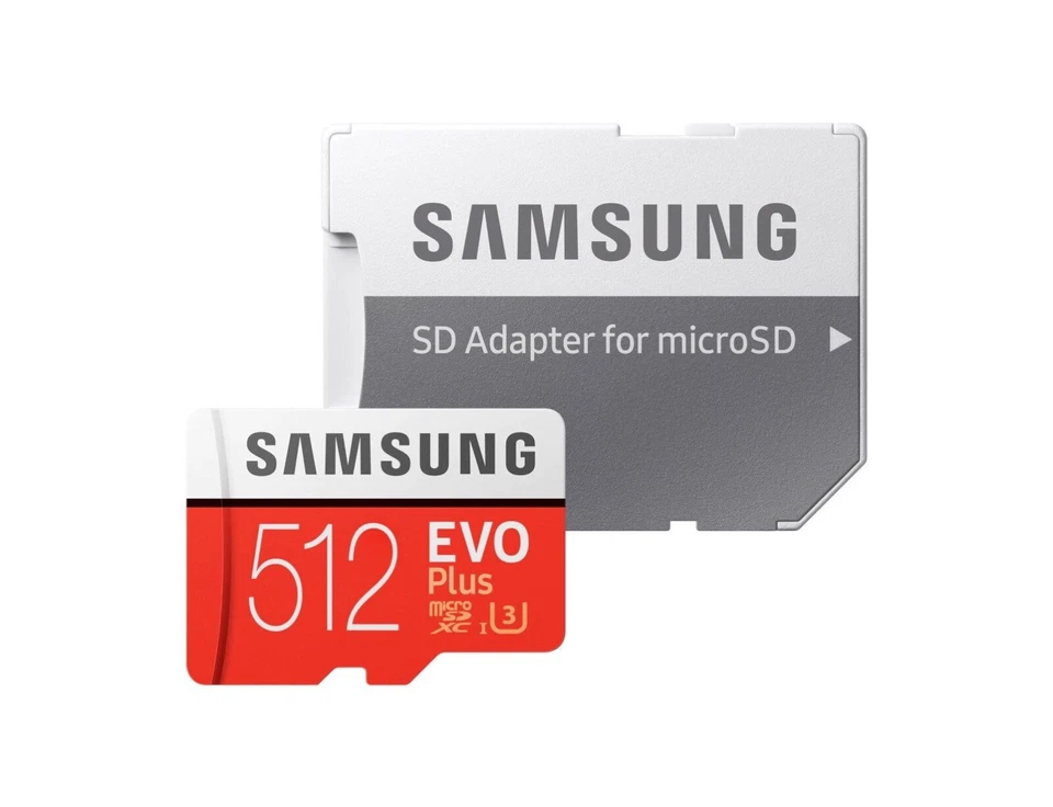 Samsung 512GB Evo Plus Speicherkarte Mikro SDXC UHS-I Klasse 10 mit Adapter -uk - Bild 2 von 3