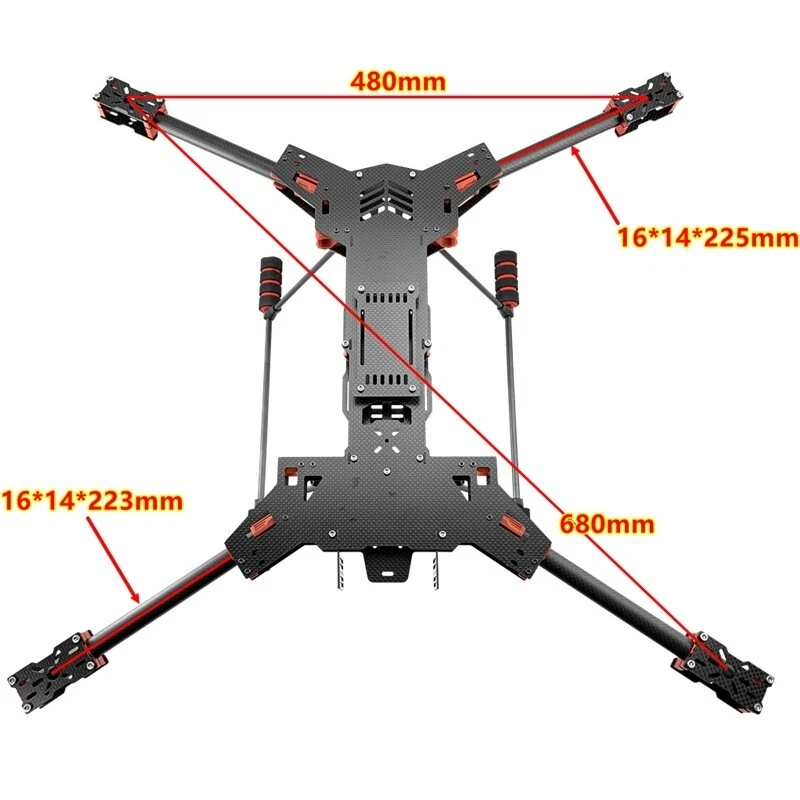 INNLOI H4 680mm Drone Frame Folding Carbon Quad For 15inch Propeller 4310 Motor - Image 4 of 4