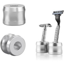 Aluminum Safety Razor Stand   Sturdy Shaver Holder for Bathroom Countertops