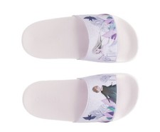 adidas Disney Girl's Frozen Adilette Shower Slide Sandals - Size 4Y