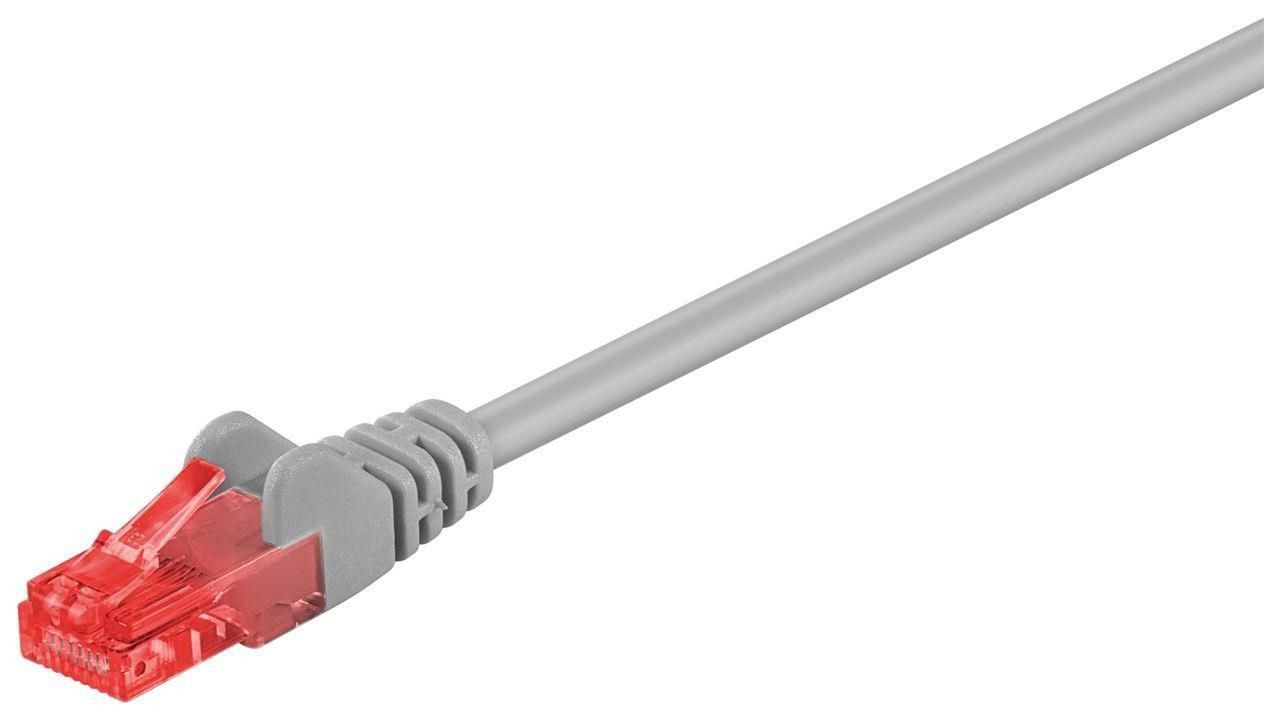 MicroConnect U/UTP CAT6 0.5M Grey PVC Unshielded Network Cable