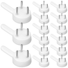Reusable Plastic Frame Hooks 100Pcs White Wall-Mounted Painting Nails