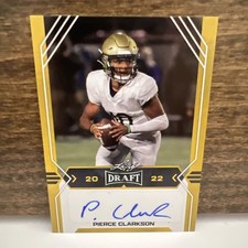 2022 Leaf Draft Pierce Clarkson Gold Prospect Auto #BA-PC1 Louisville Cardinals