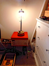 WORKING VINTAGE TILLEY TABLE LAMP NEW SEALS, PARAFFIN OIL KEROSENE ANTIQUE TILLY