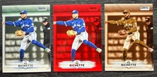 2025 Topps Stadium Club Bo Bichette Sepia, Red Foil & Base Card #124