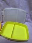 Gold Tupperware Divided Snack Container | Packette  | #813-3 / #814 - 5 Lid — photo 5